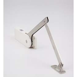 Heavy Duty Soft Down Stay for Downward Opening Flap Door, Right Side, 121-173 lbs·inch Torque, White