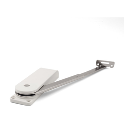Heavy Duty Soft Down Stay for Downward Opening Flap Door, Right Side, 173-216 lbs·inch Torque, White