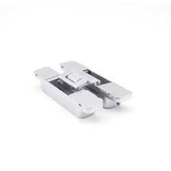  3 Way Adjustable Concealed Hinge for 1-1/8” (29mm) Minimum Door Thickness, Door Sizes up to 94-1/2”H x 35-7/16”W, Chrome