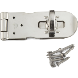 3-15/16 Inch Length Stainless Steel Hasp for Padlocks, Polished