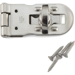 1-31/32 Inch Length Stainless Steel Hasp for Padlocks, Polished