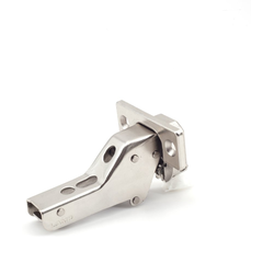  Heavy Duty, Full Inset Concealed Hinge for Large Doors up to 1-3/8” Thick, Self Closing, Nickel, ( Mounting Plate Required)