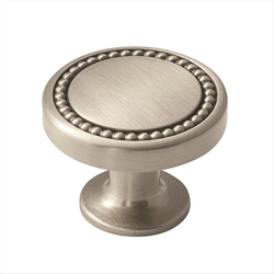 Clearance Sale, Carolyne 1-3/8 Inch Diameter Satin Nickel Cabinet Knob