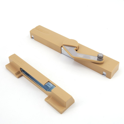 Surface Mount Lapcon Door Damper, Right Handed, Light Brown