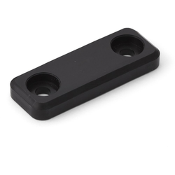 1-49/64 Inch Length x 7/32 Inch Height Sealed Magnetic Catch Set, Black