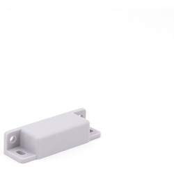 2-31/64 Inch Length x 3/4 Inch Height, 3.3 lbs Magnetic Force Sealed Magnetic Catch Set, Light Grey