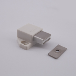 Push to Open Magnetic Door Touch Latch,1-1/16 Inch Width x 1-17/32 Inch Depth, 13/32 Inch (8.5mm) Throw, White