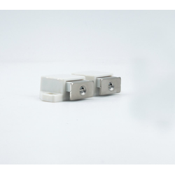 Push to Open 2-Door Magnetic Door Touch Latch, 2-15/16 Inch Width x 1-17/32 Inch Depth,13/32 Inch (8.5mm)Distance Throw, White
