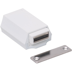 15% OFF Heavy-Duty Push to Open Door Touch Latch for Doors up to 36 Inch Width x 96 Inch Height x 275 Pound Weight, White
