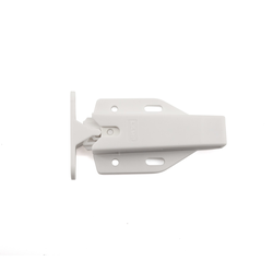 1-3/4 Inch Width Long Touch Latch with Self Adjusting Strike Plate, White