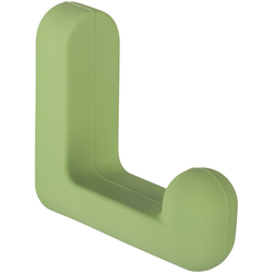 1-3/4 Inch Height x 9/16 Inch Width Pastel Rubber Hook, Green