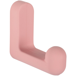 1-3/4 Inch Height x 9/16 Inch Width Pastel Rubber Hook, Red
