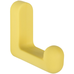 1-3/4 Inch Height x 9/16 Inch Width Pastel Rubber Hook, Yellow
