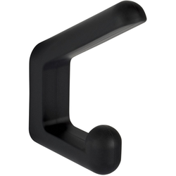 15% OFF 3 Inch Height x 9/16 Inch Width Hat and Coat Rubber Hook, Black