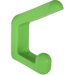 3 Inch Height x 9/16 Inch Width Hat and Coat Rubber Hook, Green