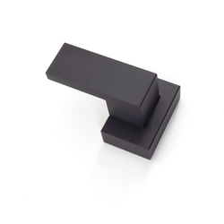 2-3/4 Inch Height x 1-7/8 Inch Width Urban Metal Coat Hook, Black