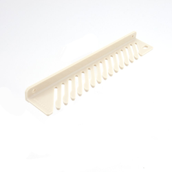 14-11/16 Inch Length Tie Rack, Ivory