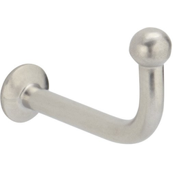 35/64 Inch Height x 55/64 Inch Projection Wire Screw-In Cup Hook, Polished