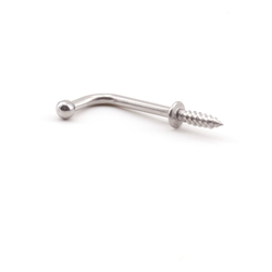 24% OFF 43/64 Inch Height x 1-1/16 Inch Projection Wire Screw-In Cup Hook, Polished