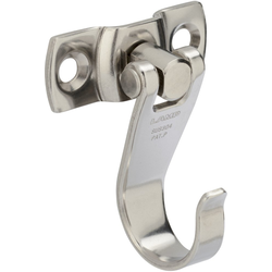 1-37/64 Inch Height x 5/8 Inch Width Swing and Swivel Hook, Satin