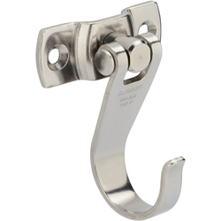 1-31/32 Inch Height x 3/4 Inch Width Swing and Swivel Hook, Satin