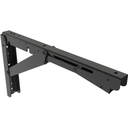 15% OFF Drop-Down Folding Bracket for Countertops and Shelves, Trigger Release, 12-31/64 Inch D x 6-3/4 Inch H, 440 Pound Load Capacity, Black