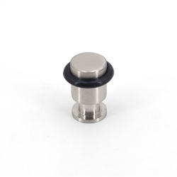 1-3/8 Inch Projection Floor Mount Door Stopper, Satin