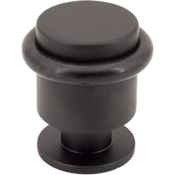 1-3/8 Inch Projection Floor Mount Door Stopper, Black