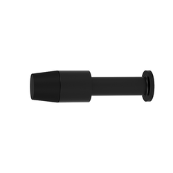 3-47/64 Inch Projection Wall Mount Door Stopper, Black