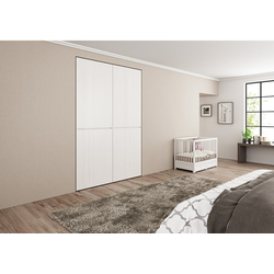  Lateral, Flush with Wall, Sideways Opening Door System, for Max Door Height 94-1/2 Inch, Black