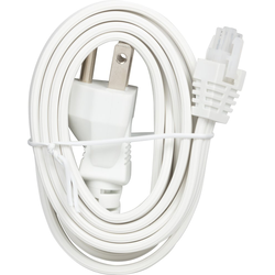 5 Feet Power Cord for 120V Light Bar, White
