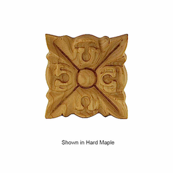 Small Acanthus Tile Unfinished Cherry