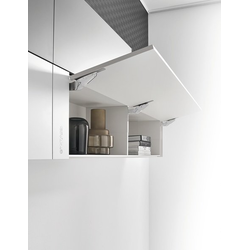 T-Slim Lift-Up Flap System for Wide Wooden Fronts, Power Factor 1500-3375, Ice