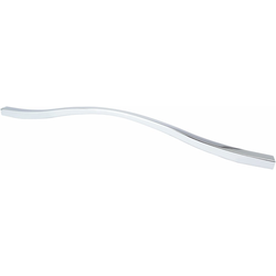 11-5/16 and 12-5/8 Inch Center to Center Fluid Cabinet Pull, Polished Chrome
