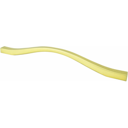 7-9/16 and 8-13/16 Inch Center to Center Fluid Cabinet Pull, Soft Gold