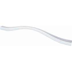 7-9/16 and 8-13/16 Inch Center to Center Fluid Cabinet Pull, Polished Chrome