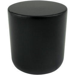 31/32 Inch Diameter Mini Round Cabinet Knob, Black