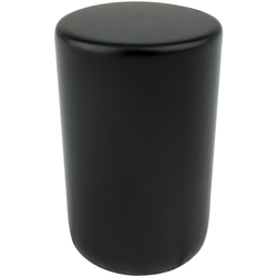 19/32 Inch Diameter Mini Round Cabinet Knob, Black