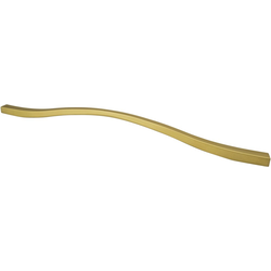 11-5/16 and 12-5/8 Inch Center to Center Fluid Cabinet Pull, Honey Gold