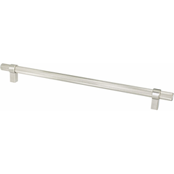 Berenson Uptown Appeal Collection, 12 Inch Center to Center Radial Reign Appliance Pull, Brushed Nickel, Contemporary Style