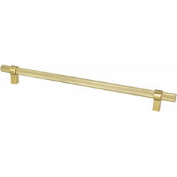 Berenson Uptown Appeal Collection, 12 Inch Center to Center Radial Reign Appliance Pull in Modern Brushed Gold, Contemporary Style