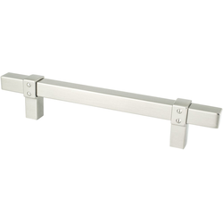 Berenson Rivet Rebel 5-1/16 Inch Center to Center Cabinet Pull, Brushed Nickel Finish, Transitional Style, Aluminum Material