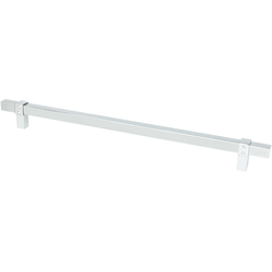 Berenson Rivet Rebel 12 Inch CC Appliance Pull in Polished Chrome, Perfect for Cabinets &amp; Drawers, Transitional Style, Aluminum Material