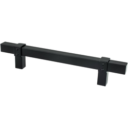 Berenson Rivet Rebel 5-1/16 Inch Center to Center Cabinet Pull, Matte Black, Transitional Style, Aluminum Material