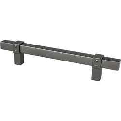 Berenson Rivet Rebel 5-1/16 Inch Center to Center Cabinet Pull, Slate, Transitional Style Aluminum Handle for Cabinets and Drawers