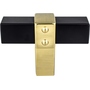 Matte Black and Modern Brushed Gold