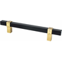Matte Black and Modern Brushed Gold