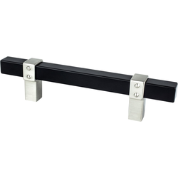 Berenson Rivet Rebel 3-3/4 Inch Center to Center Cabinet Pull, Matte Black and Brushed Nickel, Transitional Style, Aluminum Material