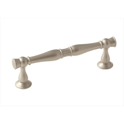 Crawford 3-3/4 Inch Center to Center Satin Nickel Cabinet Pull