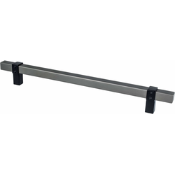 Berenson Rivet Rebel 8-13/16 Inch Center to Center Cabinet Pull, Slate and Matte Black, Transitional Style for Home and Business